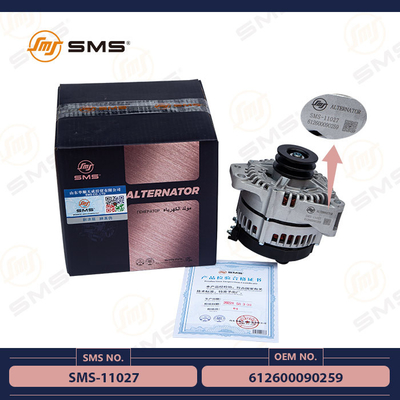 612600090259 Sinotruk Howo Trucks ชิ้นส่วนเครื่องยนต์เครื่องกำเนิดไฟฟ้ากระแสสลับ SMS-11027
