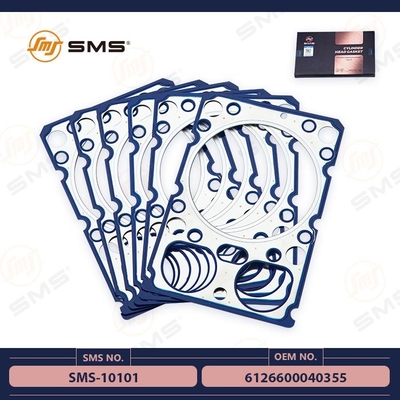612600040355 Sinotruk Howo Trucks ชิ้นส่วนเครื่องยนต์ปะเก็นฝาสูบ SMS-10101