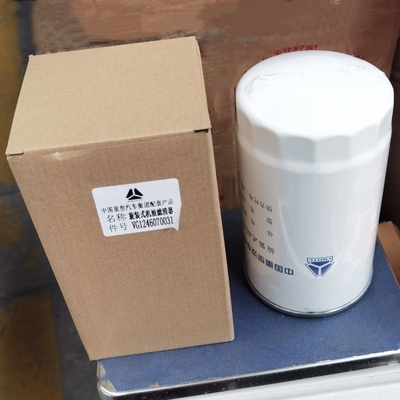 VG1246070031 Sinotruk HOWO กรองน้ำมันชิ้นส่วนรถบรรทุก