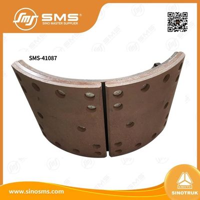 ผ้าเบรคดรัมลากพ่วง AZ9231342070 ผ้าเบรคหลัง อะไหล่รถบรรทุก HOWO